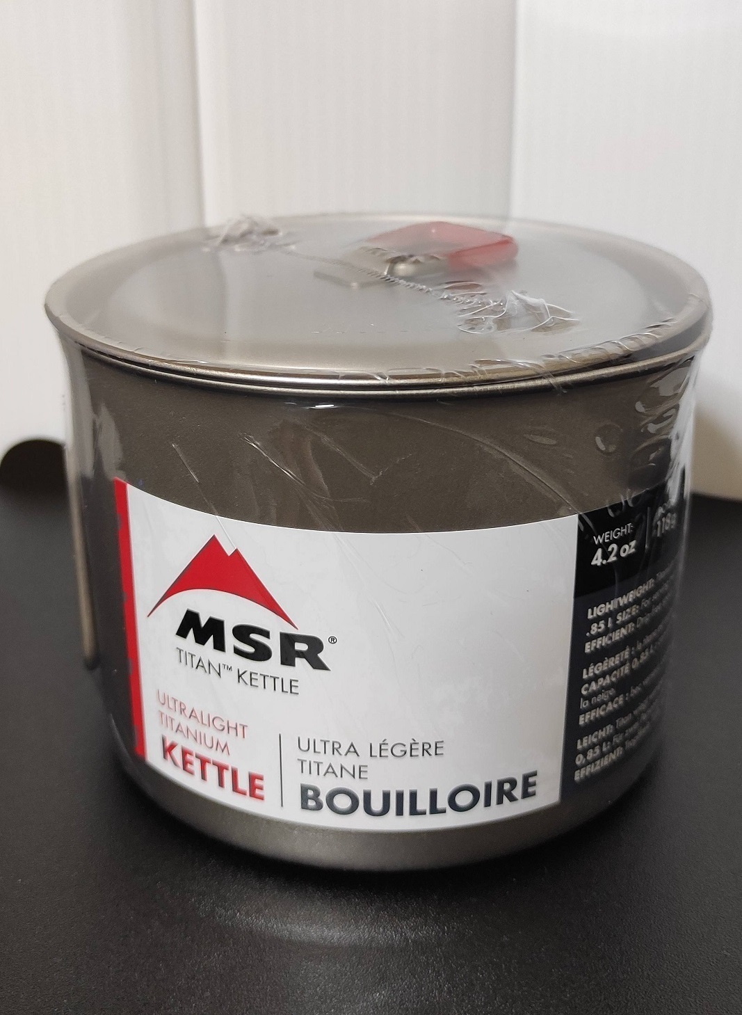 クッカー好きが愛するロングセラー！！ MSR / チタンケトル 0.85